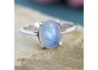 Shop Sterling Silver Moonstone Rings at Akrati Jewels Inc